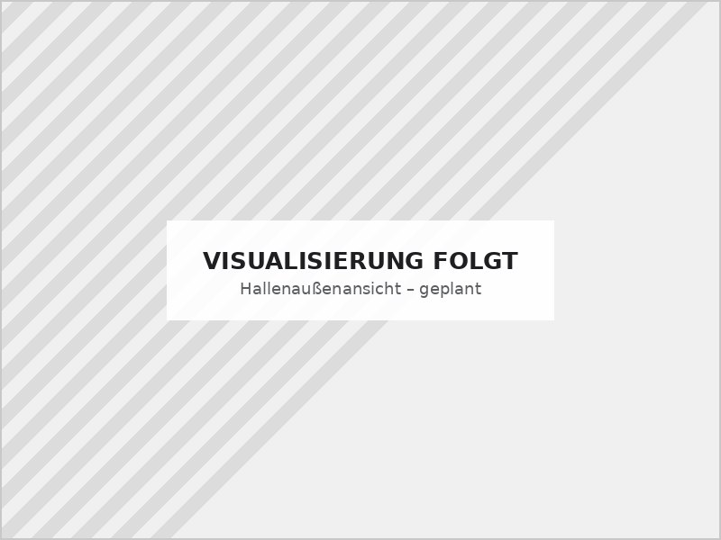 Visualisierung Hallenaußenansicht FAMAX PADEL
